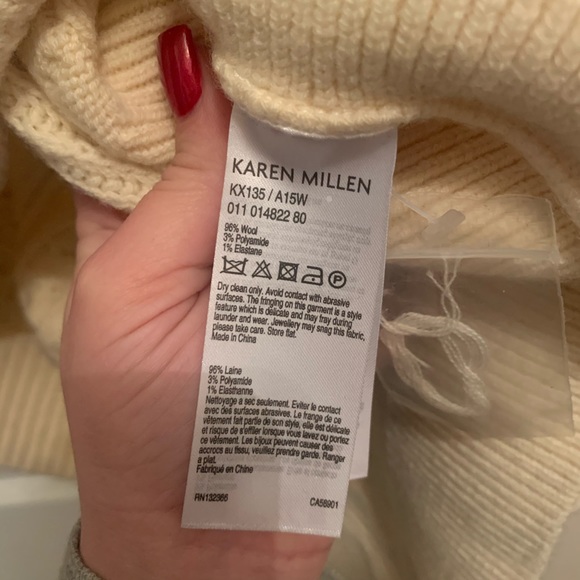 Karen Millen poncho-like sweater with fringe - Picture 5 of 5